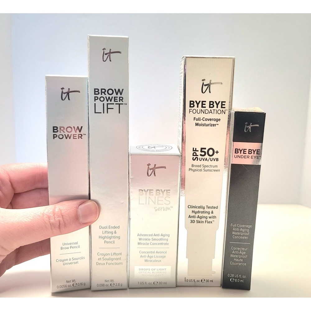 It Cosmetics Bye Bye Foundation Brow Power Lift Universal Pencil Under Eye Serum